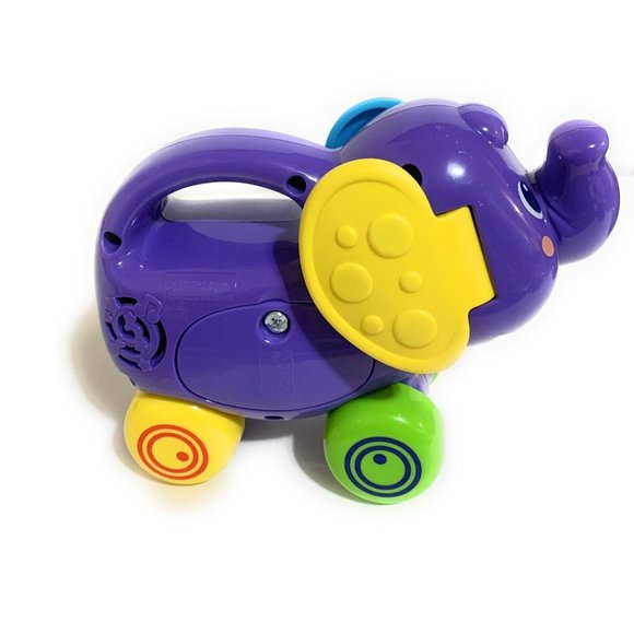 Push And Explore Vetch Elephant 6" musical education purple lights up works - Picture 5 of 6